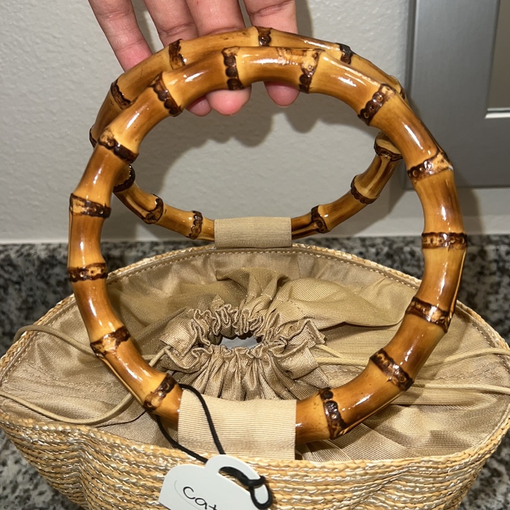 Caterina Bertini Woven Straw Tote - Picture 5 of 5